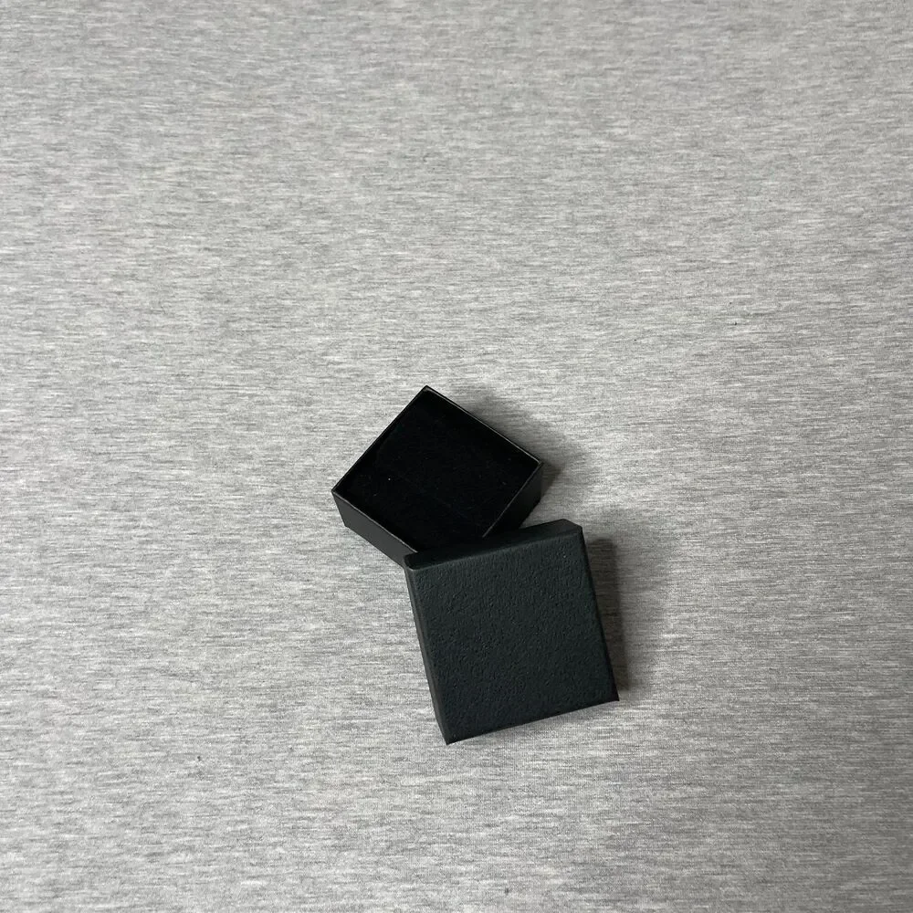 Macy’s 2” x 2.5” Black Jewelry Gift Box 2 PCS. Set